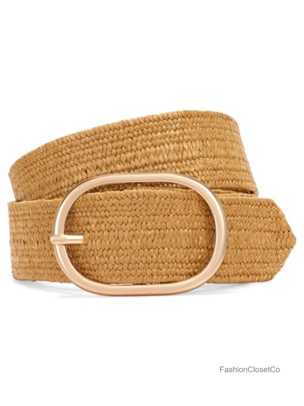Straw Raffia Stretchy Belt Women Boho Elastic Belt Summer Beach